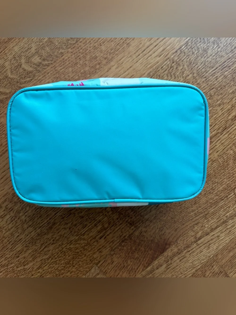 Thirty-One Glamour Case Painted Streaks Abstract Pastel Travel Cosmetic Bag NWOT